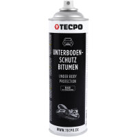 4x TECPO Unterbodenschutz Bitumen schwarz, 500 ml