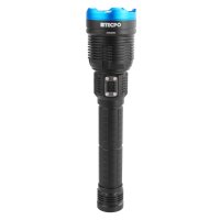 2x TECPO Taschenlampe 8000 Lumen, 6500K, 200m Leuchteweite, Akku Power-Lampe