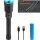2x TECPO Taschenlampe 8000 Lumen, 6500K, 200m Leuchteweite, Akku Power-Lampe