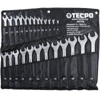 TECPO Maulringschlüssel-Satz, 6-32mm, 25-tlg.