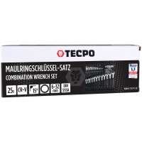 TECPO Maulringschlüssel-Satz, 6-32mm, 25-tlg.