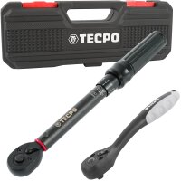 TECPO Drehmomentschlüssel, 1/4 Antrieb, 5 - 25 Nm +...