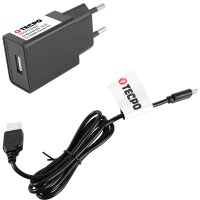 2x TECPO LED Akku Handlampe 1000 Lumen + USB Ladegerät