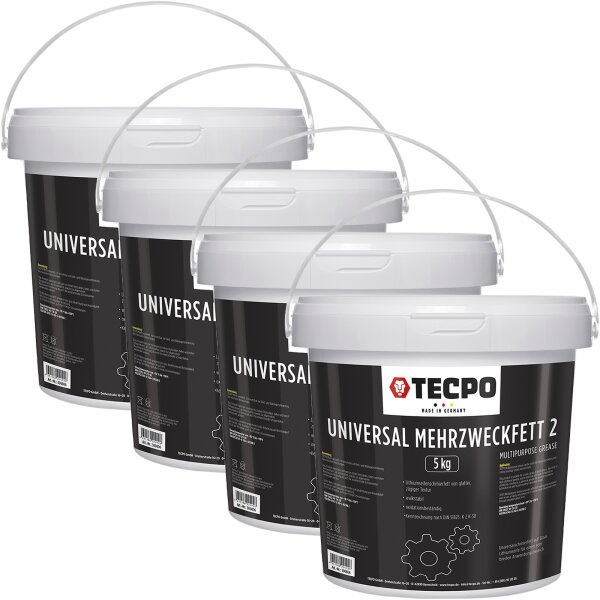 4x TECPO Universal 5 kg Mehrzweckfett 2