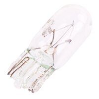 2x TECPO Glasssnockel W5W, 12V 5W, 10Stück
