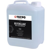 TECPO Reifenglanz und Gummipflege Reifen Pflege 5L + Sprühflasche aus PE 750 ml