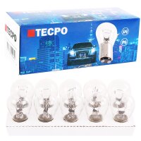 TECPO Glühbirnen-Set P21/4 12V 21/4W BAZ15D, 20...