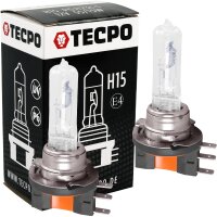 2x TECPO Glühbirne H15 12V 55/15W PGJ123t-1