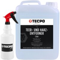 TECPO Teerlöser Teerentferner 5L + Sprühflasche...