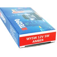 TECPO Glühbirnen WY5W 12V 5W Blinkerbirnen, 50 Stück