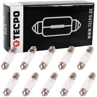 TECPO Kennzeichenleuchte, T11x38, C5W, 20 Stück