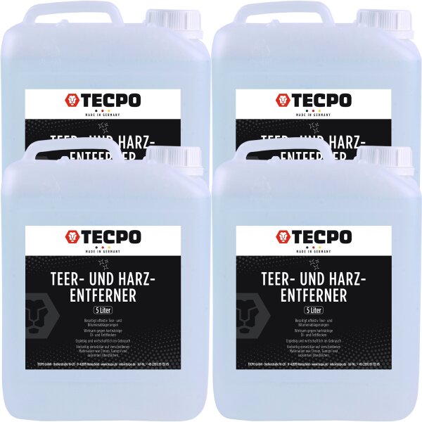 4x TECPO Teerlöser und Harz Entferner 5L