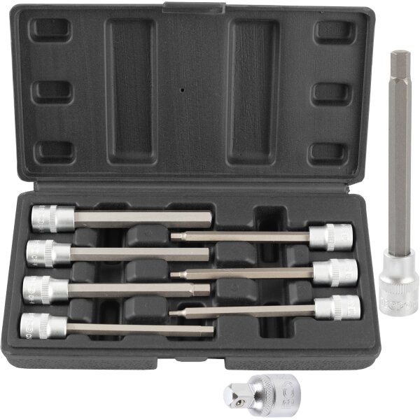 Steckschlüssel Satz Sechskant 3/8 Zoll + Adapter