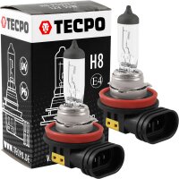 2x TECPO Glühbirne H8 12V 35W, PGJ19-1