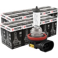 20x TECPO Glühbirne H8 12V 35W, PGJ19-1