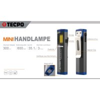 TECPO LED Handlampe mit 500 Lumen