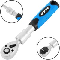 TECPO Ausziehbare Umschaltknarre 1/4" 165-200 mm