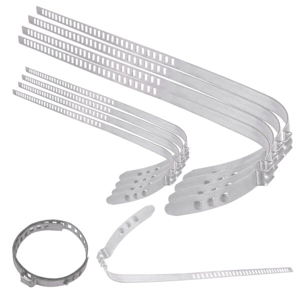 TECPO Achsmanschetten Schellen 7 mm Breit (lang+kurz) 8-teilig