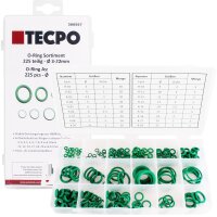 TECPO O-Ring Sortiment 3 bis 22 mm, 225-teilig für Klimaanlage