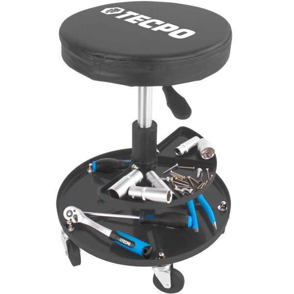 TECPO Werkstatt-Arbeitssitz mit 5 Rollen | Ø 360 mm