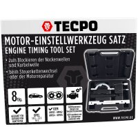 TECPO Motor Einstellwerkzeug Satz für Opel 1.0, 1.2 und 1.4L
